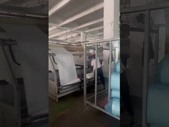 Aufnahmen vor Ort des Produktionsprozesses der eigenen Stofffabrik der Jiarui Textile Company