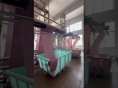 Aufnahmen vor Ort des Produktionsprozesses der eigenen Stofffabrik der Jiarui Textile Company