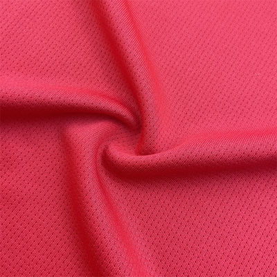 Sportswear Dry Fit Polyester Mesh Fabric Moisture Wicking With Eyelet Design