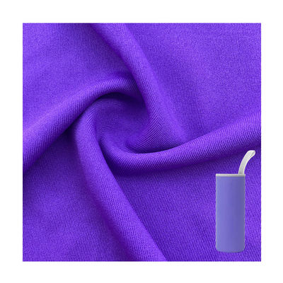 Single Jersey 4 Way Stretch Knitted Polyester Fabric Moisture Wicking Stretchable