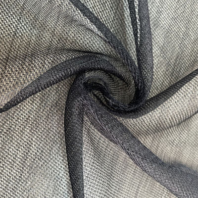 Micro Polyester Mesh Fabric Hard Tulle Net Abrasion Resistant For Lining Knitted