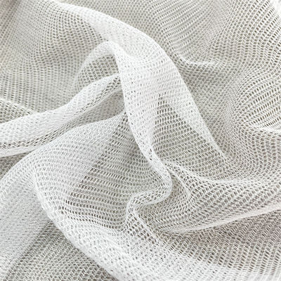 Jersey Polyester Tulle Mesh Fabric Mosquito Net Grey Width 142-155cm