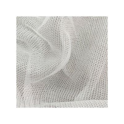 Grey Jersey Knitted Fabric 100% Polyester Tricot Mesh For Lining Of Shoes