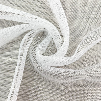 Grey Jersey Knitted Fabric 100% Polyester Tricot Mesh For Lining Of Shoes