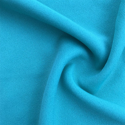 Solid Color Tricot Single Jersey Polyester Fabric Recycled 75D Customized