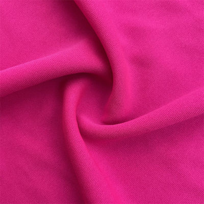 Solid Color Tricot Single Jersey Polyester Fabric Recycled 75D Customized