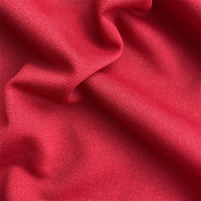 Green 100% Polyester Knit Fabric 4 Way Stretch 75D For Shoe Customizable
