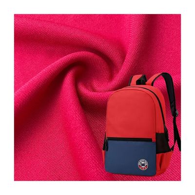 Twill Style Jersey Knit Fabric Elastic 75D 100% Polyester For School Bag