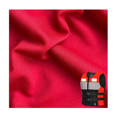 100% Polyester 4 Way Stretch Waterproof Flame Retardant Moisture Wicking Single Jersey Knitted Tricot Fabric