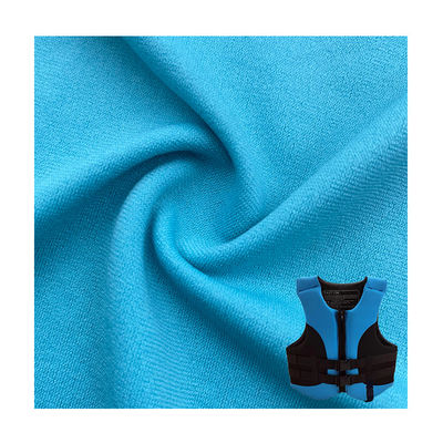 Custom 4 Way Stretch Soft Waterproof Single Jersey Elastic Tricot Fabric For Life Jacket