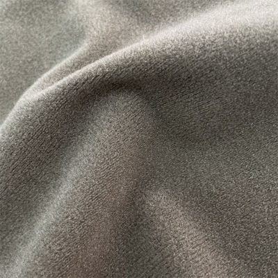 Twill Tricot 100 Polyester Toy Velvet Plush Fabric For Coat And Jacket