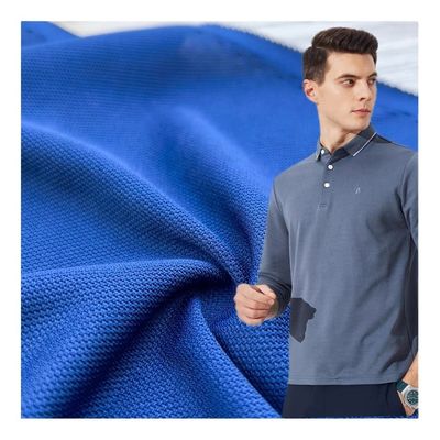 Customized Color Knitted Pique Fabric For Breathable POLO Shirts And T-Shirts
