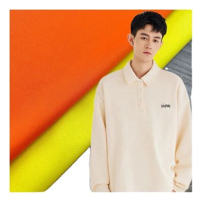 100% Polyester Pique Knitted Fabric Breathable Clothing For POLO Shirts And T-Shirts