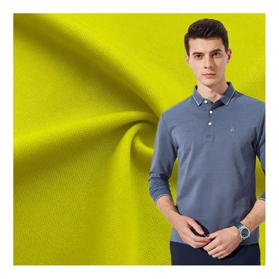 Dyed Polyester Knitted Waffle Texture Fabric Breathable 130-200gsm For Pants