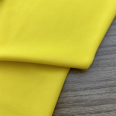 Polyester Single Pique Knitted Fabric 75D36F Yarn Count For Polo Clothing