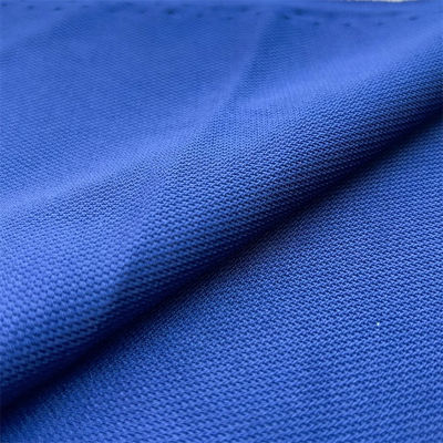 Polyester Single Pique Knitted Fabric 75D36F Yarn Count For Polo Clothing