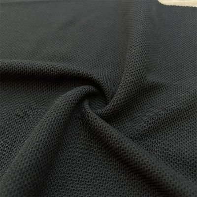 Polyester Single Pique Knitted Fabric 75D36F Yarn Count For Polo Clothing