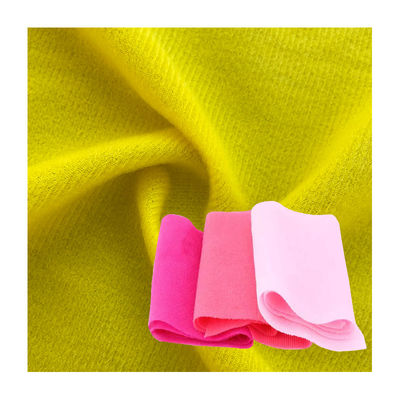 Knitted Polyester Velvet Fabric Color Fastness Grade 3-4 105-180gsm