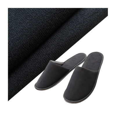 100% Polyester Thick Velvet Textile Fabric Waterproof For Bath Slippers