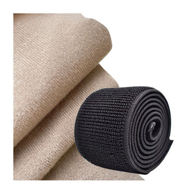100% Polyester Knitted Velvet Textile Soft For Velcro Tape Customization