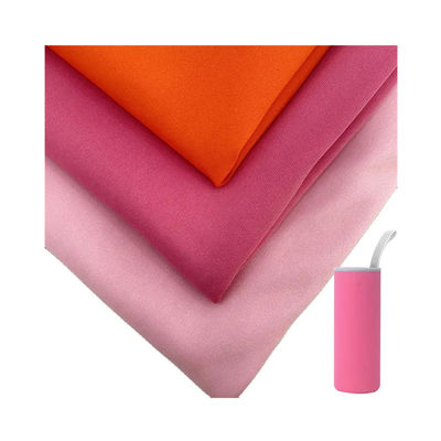 75D Breathable Stripe Twill Double Sided Tricot Polyester Fabric For Bottle Protective Cover
