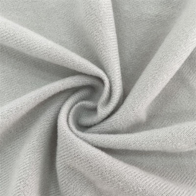 100% Polyester Soft Knitted Velvet Fabric Customized With Plain Dyed Pattern