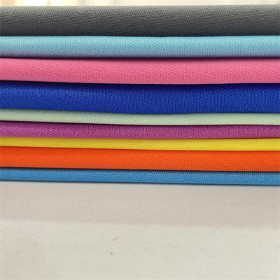 Double Faced Knitted Elastic Fabric 100% Polyester Yarn Count 75D For Schoolbag Needs