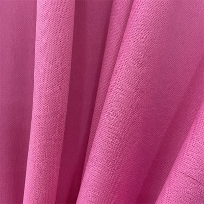 Double Face Fabric Color Fastness 3.5-4.0 Grade Polyester Double Knit Fabric For Garments