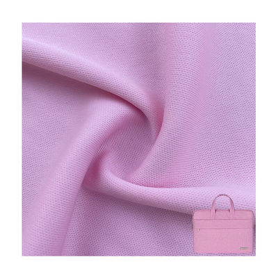 Polyester Stripe Twill Double Sided Fabric Knitted 75D Solid Color For Laptop Bag