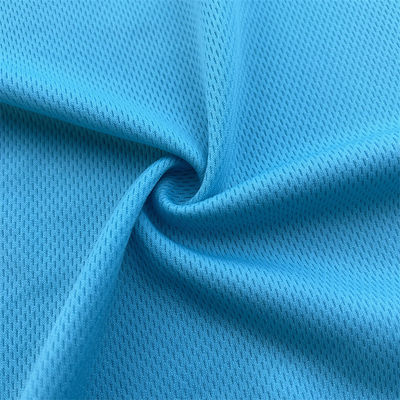 100% Polyester Bird Eye Mesh Jersey Sports Fabric with Moisture Wicking in TWILL Style