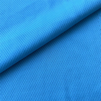 100% Polyester Bird Eye Mesh Jersey Sports Fabric with Moisture Wicking in TWILL Style