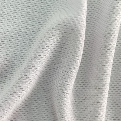 75D Yarn Count Knit Mesh Fabric 100% Polyester Bird Eye Mesh for Sportswear