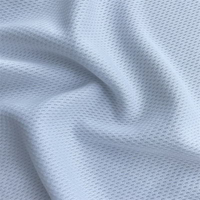 75D Yarn Count Knit Mesh Fabric 100% Polyester Bird Eye Mesh for Sportswear