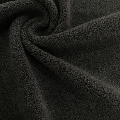 Soft Knit Knitted Anti Pilling Polyester Polar Fleece Fabric with Custom Solid Colors