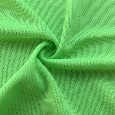 Polyester Bird Eye Mesh Fabric Tricot Knitted Wicking For Sweatshirt Sport Garment