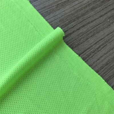 Polyester Bird Eye Mesh Fabric Tricot Knitted Wicking For Sweatshirt Sport Garment