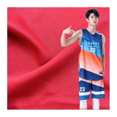 Moisture Absorption Bird Eye Mesh Quick Drying Knitted 140-160gsm For Sportswear