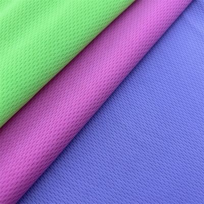 100% Polyester Knit Bird Eye Fabric Breathable Wicking for Activewear Ball Suit