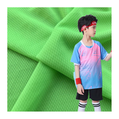 OEM Knitted Dry Fit 100% Polyester Bird Eye Mesh Fabric For Sportswear
