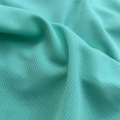 OEM Knitted Dry Fit 100% Polyester Bird Eye Mesh Fabric For Sportswear