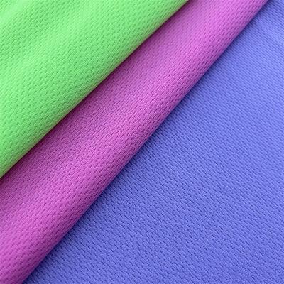 OEM Knitted Dry Fit 100% Polyester Bird Eye Mesh Fabric For Sportswear