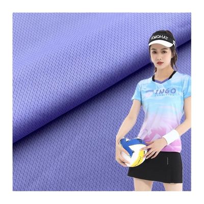 75D Polyester Knit Bird Eye Mesh Eyelet Cycling Jersey Fabric Breathable Wicking