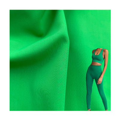 85%Nylon 15%Spandex Quick Dry Lycra Fabric for Yoga Set 4 Sides Elastane Medium Weight