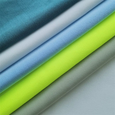 Moisture-Wicking 40D Tricot Knitted Nylon Spandex Fabric for UV Resistant Yoga Wear