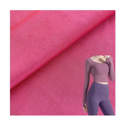 Color Fastness 3.5-4.0 Grade Yoga Wear Jersey Supply 4 Way Stretch Tricot Lycra Fabric