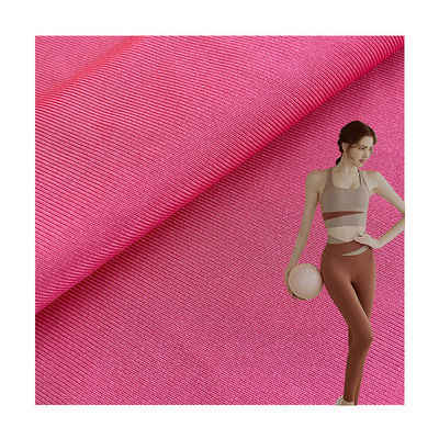 YARN DYED Breathable Anti UV 40D 4 Ways Stretch Jersey Lycra Fabric For Yoga Clothes OEM