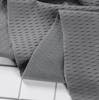 Soft Polyester Spandex Mesh Fabric Moisture Wicking 135-140GSM