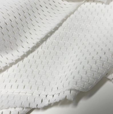 Soft Polyester Spandex Mesh Fabric Moisture Wicking 135-140GSM